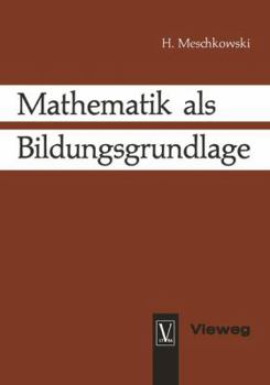 Paperback Mathematik ALS Bildungsgrundlage [German] Book