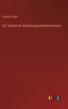 Hardcover Zur Theorie der Berührungstransformationen [German] Book