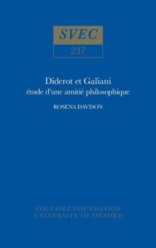 Hardcover Diderot Et Galiani: Étude d'Une Amitié Philosophique [French] Book
