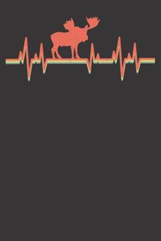 Paperback Notebook: Moose College Ruled 6x9 120 Pages Book