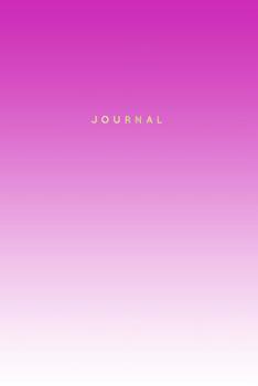 Paperback Journal: 120-Page Lined Notebook - Fuscia Pink Gradient Book