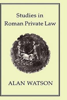 Hardcover Studies in Roman Private Law Book