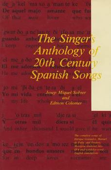 Hardcover The Singer's Anthology of 20th Century Spanish Songs Book