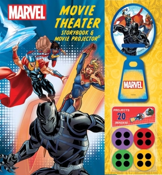 Hardcover Marvel: Black Panther, Thor, and Captain Marvel Movie Theater Storybook & Movie Projector Book