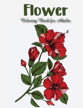 Paperback Flower Coloring Book for Adults Book