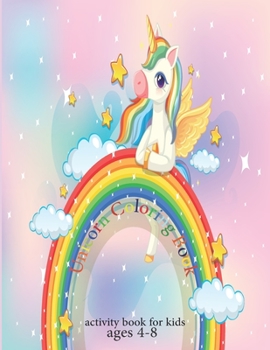 Paperback unicorn coloring book: activity books for kids ages 4-8 - best Gift idea Book