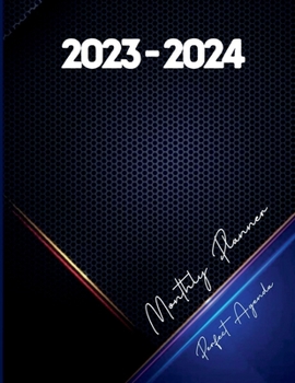 Paperback 2023-2024 Monthly Planner Perfect Agenda: 2 Years Pocket Organizer for Men Book