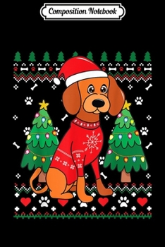 Composition Notebook: Redbone Coonhound Christmas Ornament Tree Mom Dad Xmas Gift Journal/Notebook Blank Lined Ruled 6x9 100 Pages