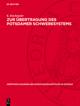 Hardcover Zur Übertragung Des Potsdamer Schweresystems [German] Book