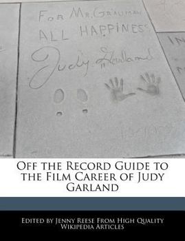 Paperback Off the Record Guide to the Film Career of Judy Garland Book