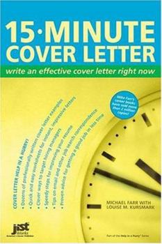 Paperback 15 Minute Cover Letter: Write An Effective Cover Letter Right Now Book