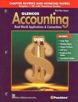Paperback Glencoe Accounting: Chapters 1-29, Working Papers Book