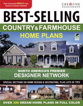 Paperback Best-Selling Country & Farmhouse Home Plans Book