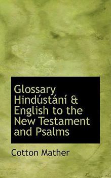 Paperback Glossary Hindaostainas a English to the New Testament and Psalms Book