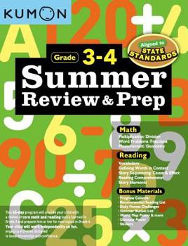 Paperback Kumon Summer Review and Prep 3-4 Book