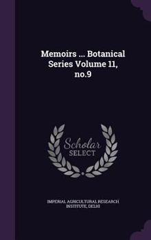 Hardcover Memoirs ... Botanical Series Volume 11, No.9 Book