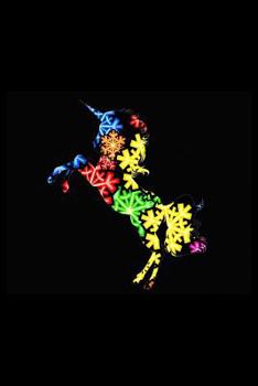 Paperback Unicorn Snowflake: Blood Sugar Tracker Book