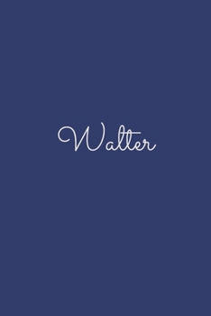 Walter: notebook with the name on the cover, elegant, discreet, official notebook for notes, dot grid notebook,