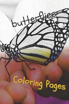 Paperback Butterfly Coloring Pages: Perfect Stress Relief! Book