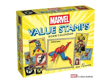 Paper Catalog Marvel Value Stamps 2026 Day-To-Day Calendar Book