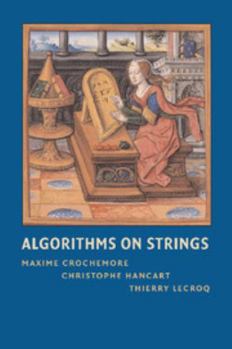 Paperback Algorithms on Strings Book