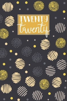 2020: A5 Diary Week on 2 Pages to View WO2P Journal | Horizontal Weekly Planner | Charcoal Black Grey & Yellow Abstract Doodle Circles (2020 Weekly Diaries)