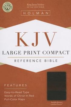 Imitation Leather Large Print Compact Reference Bible-KJV [Large Print] Book
