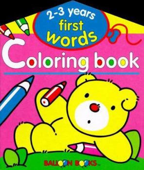 Paperback First Words Coloring Book