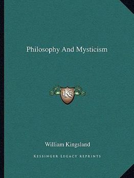 Paperback Philosophy And Mysticism Book