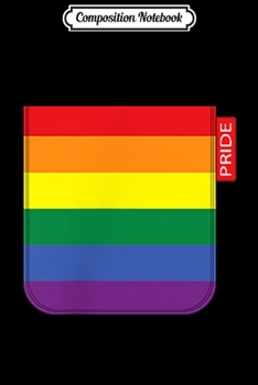Paperback Composition Notebook: Gay Pride Flag Pocket Print LGB Journal/Notebook Blank Lined Ruled 6x9 100 Pages Book