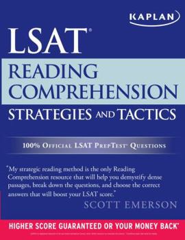 Paperback Kaplan LSAT Reading Comprehension Strategies and Tactics Book