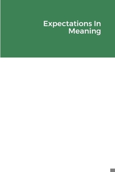 Paperback Expectations In Meaning Book