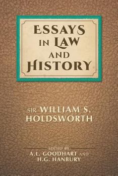 Paperback Essays in Law and History Book