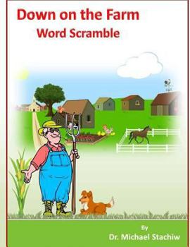 Paperback Down on the Farm Word Scramble Book