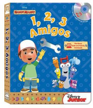 Board book Handy Manny: 1,2,3 Amigos [With CD (Audio)] Book