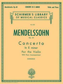 Paperback Concerto in E Minor, Op. 64: Schirmer Library of Classics Volume 235 Book