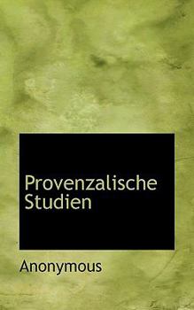 Paperback Provenzalische Studien Book