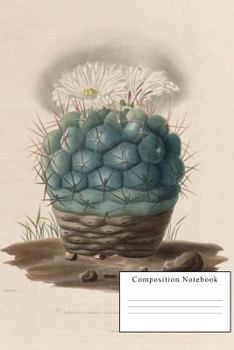 Paperback Cactus Journal: Vintage Artwork Composition Notebook Book
