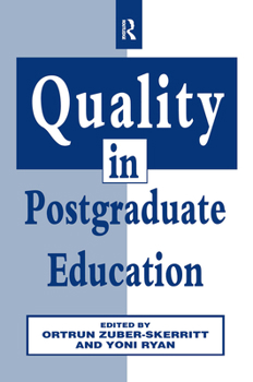Paperback Quality in Postgraduate Education Book
