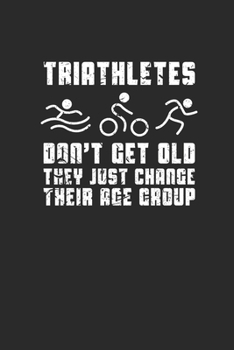 Paperback Triathletes: Triathlon Notebook, Dotted Bullet (6" x 9" - 120 pages) Sports and Recreations Themed Notebook for Daily Journal, Diar Book