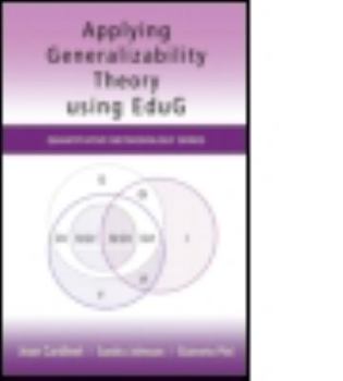 Paperback Applying Generalizability Theory using EduG Book