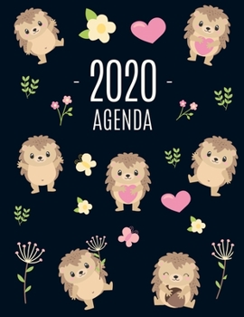 Erizo Agenda 2020: Planificador Diaria | Ideal Para la Escuela, el Estudio y la Oficina | Enero a Diciembre 2020 (Spanish Edition)