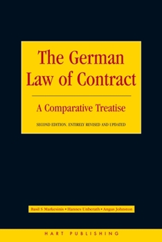 Paperback The German Law of Contract: A Comparative Treatise Book