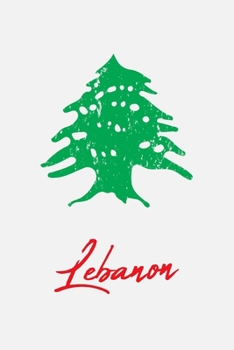 Paperback Lebanon: Cedar Tree Worn Look Cover 120 Page Lined Note Book