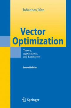 Hardcover Vector Optimization: Theory, Applications, and Extensions Book