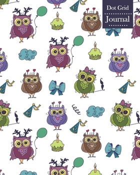 Dot Grid Journal: Notebook Planner with Cute Owl Themed Cover Design