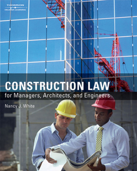 Hardcover Construction Law for Managers, Architects, and Engineers Book