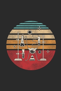 Chemistry Retro: Graph Paper Notebook (6" x 9" - 120 pages) ~ Chemistry Notebook Design for Gift / Daily Journals / School