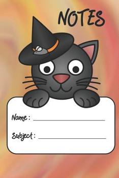 Paperback Notes: Halloween kitty ready to hold all your notes in one place! Book