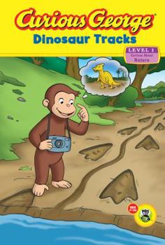 Hardcover Curious George Dinosaur Tracks (Green Light Readers. Level 1) Book